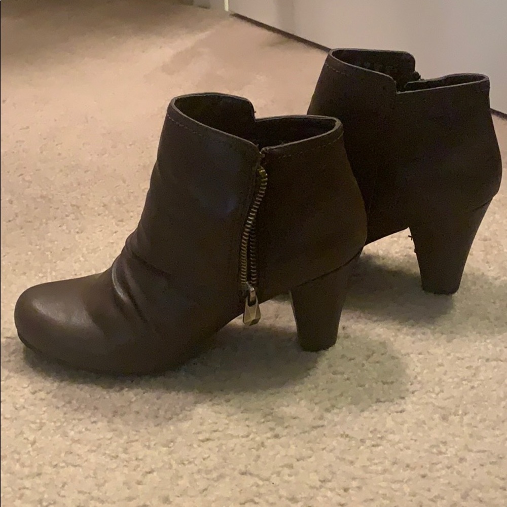 Brown ankle boots